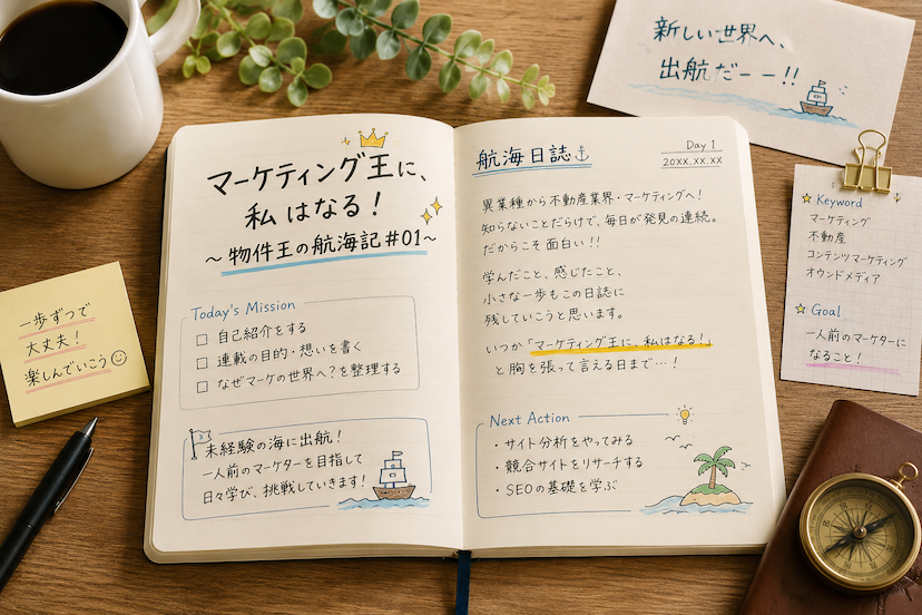 マーケティング王に、私はなる!〜物件王の航海記#01〜